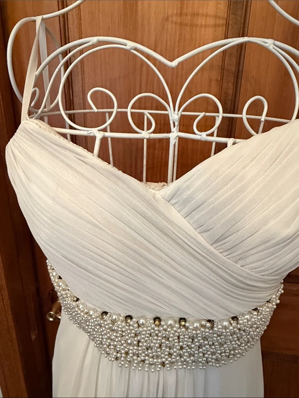 NWT Cach’e Elegant Beaded Waist Evening Dress fully-lined size 2